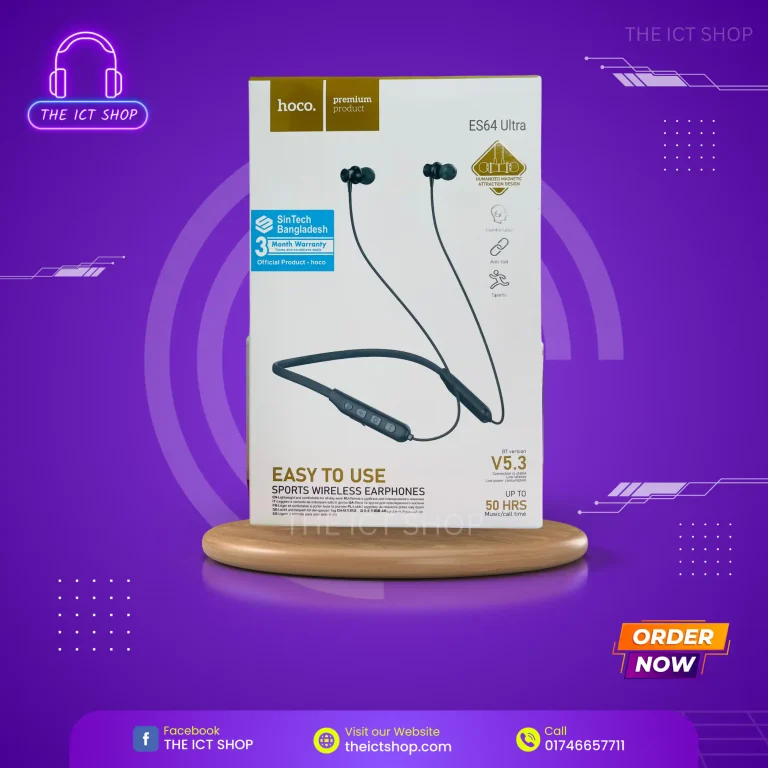 Hoco Wireless Neckband ES64 - THE ICT SHOP
