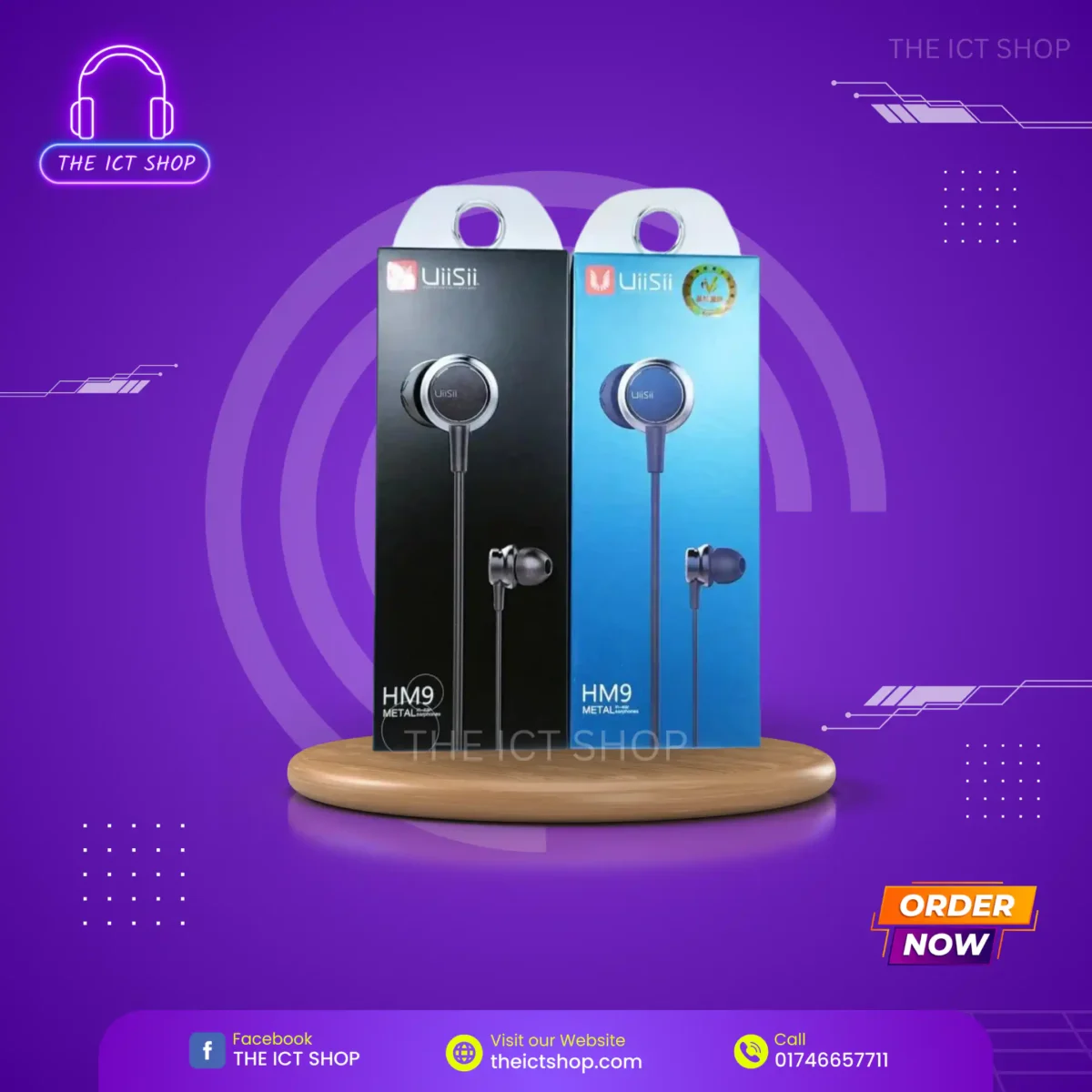 UiiSii HM9 Stereo In-Ear Earphone - THE ICT SHOP