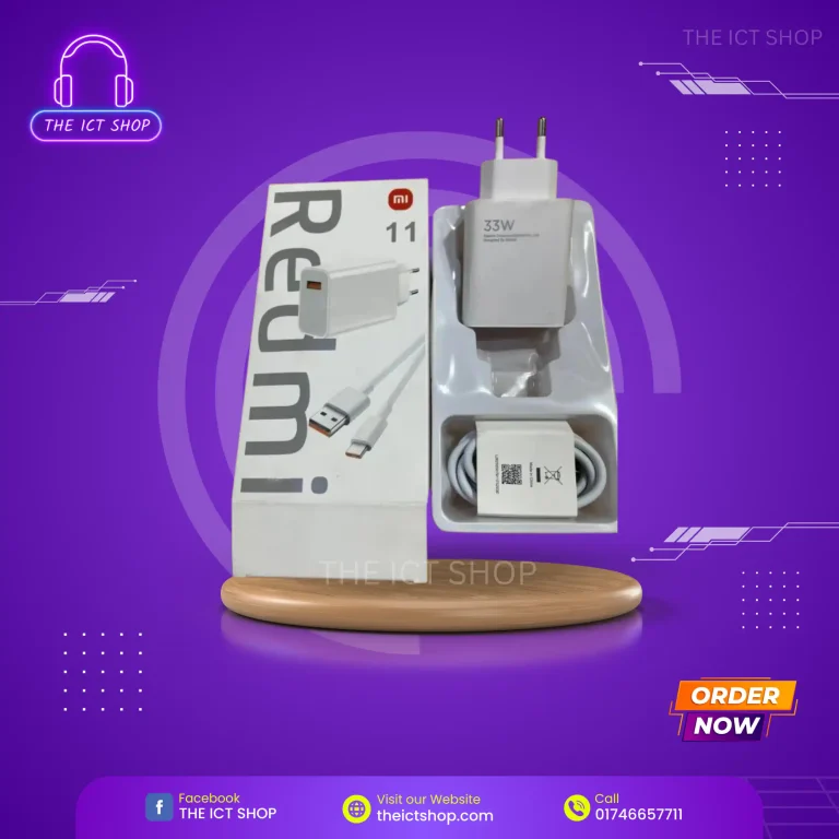 Xiaomi Charger Adapter with Data Cable - THE ICT SHOP